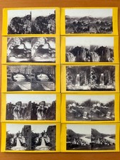 Seltene Sammlung stereoskop. Fotografien 19.Jh. Sächs. Schweiz / Suisse Saxoniae