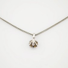 Weißgold Kette mit Diamant