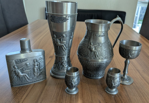 Teiliges zinn set ca 2 - teiliges,