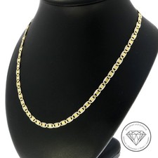 SONDERAKTION WERT 1.540,- Panzer Steg Kette massiv 585 Gold 14k 14 KT 53cm XXYY