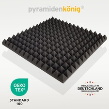 Akustikschaumstoff Pyramiden Schaumstoff Absorber Noppen 50x50x5cm