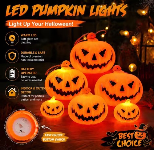 Halloween led laterne kürbis - laterne,