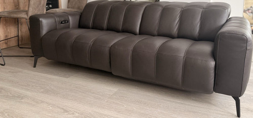 Natuzzi sofa leder dunkelbraun - sofa,
