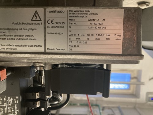 Weishaupt gasbrenner wg5n a - gasbrenner, wg5n/1-a