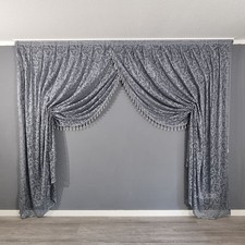 Boncuklu Kruvaze Perde Vorhang