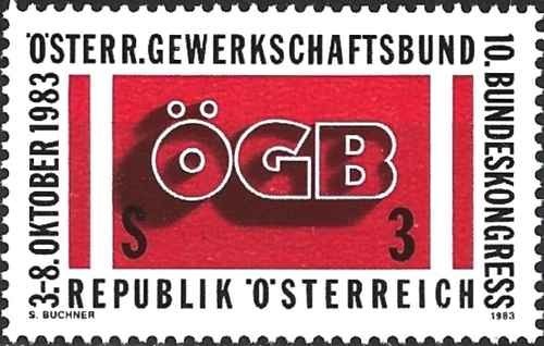 Briefmarke gewerkschaft - briefmarke,
