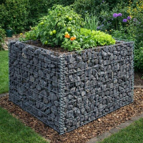 Gabionenhochbeet hochbeet - gabionenhochbeet,