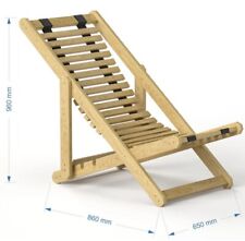 Gartenlounge Liegestuhl Holz Sonnenliege