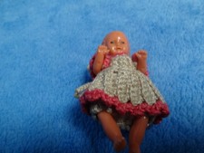 alte Puppen Puppe für die Puppenstube Puppenhaus Mädchen gemarkt E. S. Germany