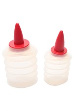 TCM Küchenhelfer Saucenspender Quetschflaschen Set Weiß Modern Praktisch