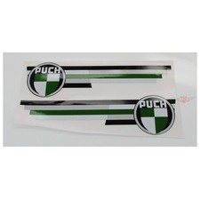 Aufkleber-Satz 2, passend für Puch VZ 50 Mokick Dakota, L: 210mm, H: 55mm set 2