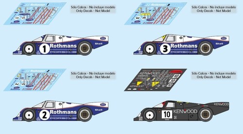 Abziehbilder porsche 962c - abziehbilder,