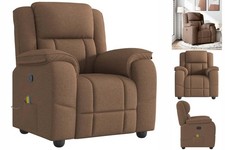 Massagesessel Braun Stoff