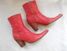 Riccardo Cartillone Berlin  Cowboystiefel/ Stiefeletten Damen  Gr 40  rot