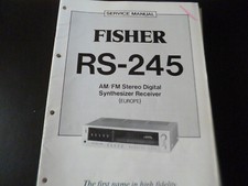 Original Service Manual Schaltplan Fisher RS-245