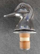 Flaschenverschluss mit versilbertem Entenkopf