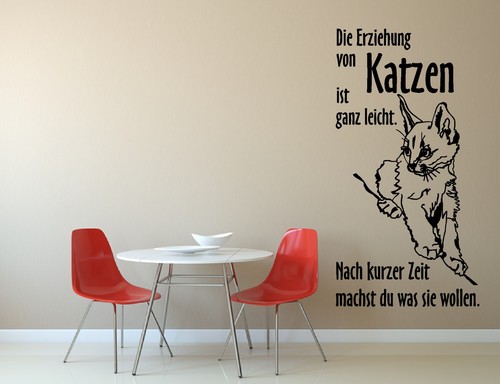 Wandtattoo die erziehung von - -die,
