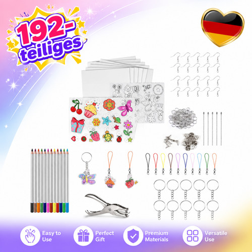 Schrumpffolien basteln set 192 - basteln,