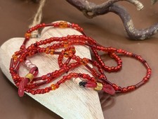 Brillenkette Rot Handmade Neu 