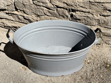 Alte Emaille Wanne Pflanzwanne