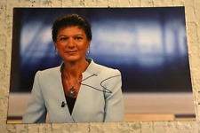 ORIGINAL Autogramm von Sahra Wagenknecht. pers. gesammelt. 100% ECHT. GROSSFOTO