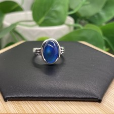 Silver-tone Mood Ring Color