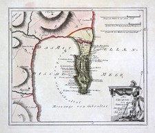 Spanien Spain Portugal Gibraltar Algeciras map Reilly engraving Kupferstich