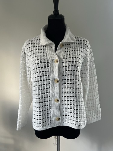 Vince strickjacke gehäkelt - strickjacke,
