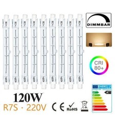 10x Halogen R7s 120W = 150W