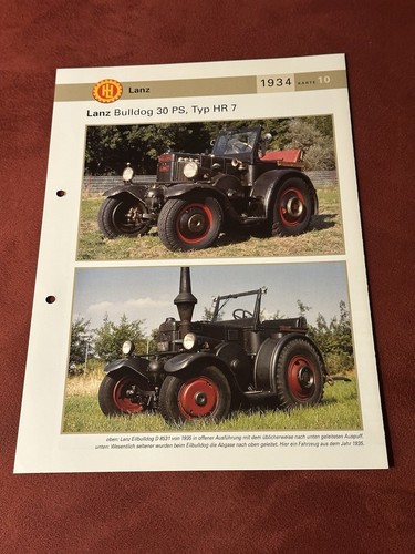 Lanz bulldog traktor schlepper - bulldog,