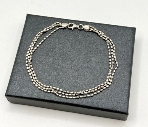 925 silber armband dreireihig - 925,