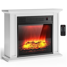 Elektrokamin mit Heizung LED-Flammeneffekt 2000W Timer Fernbedienung Dimmbar NEW