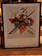 Bild Kunstdruck Kandinsky 59 x 74 Rahmen Holz Glas
