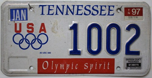 Tennessee nummernschild usa - nummernschild,