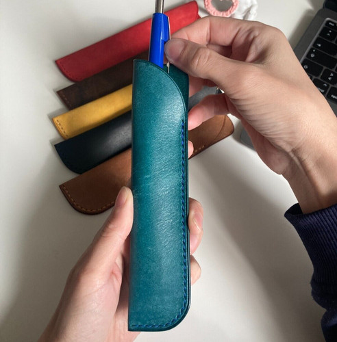 Echt leder etui - echt,
