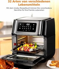 Innsky Heißluft 10IN1 Fritteuse Mini Backofen 10L Digital LED Obst Dehydrator ED