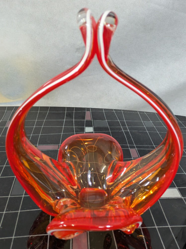 Murano glas schale basket - glas,
