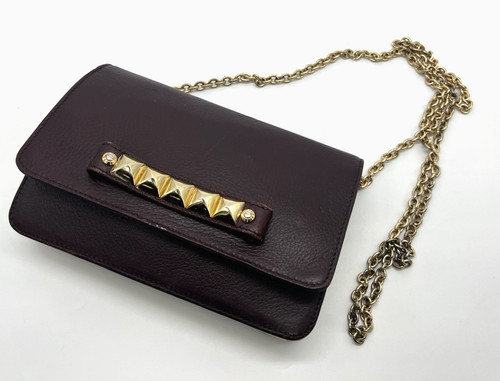 Henri bendel burgundy leather - henri,