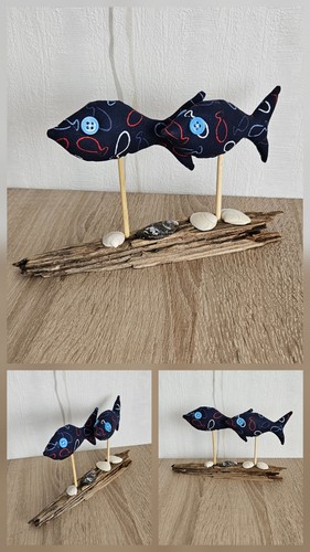 Maritim deko fische treibholz - deko,