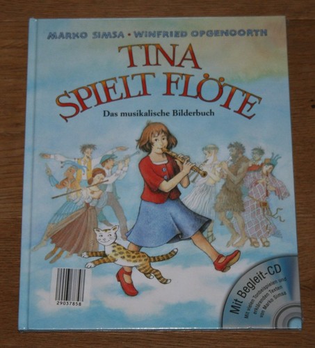 Tina spielt flöte mit - flöte.,