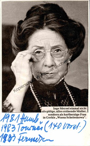 Original autogramm inge - autogramm,