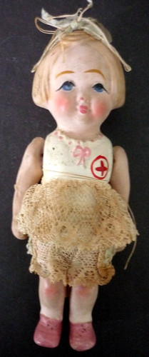 Antike puppe rotes - antike,