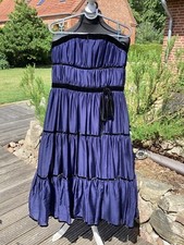 Kleid mit Corsage und Samtband - von Azzaro Paris - Gr. 40