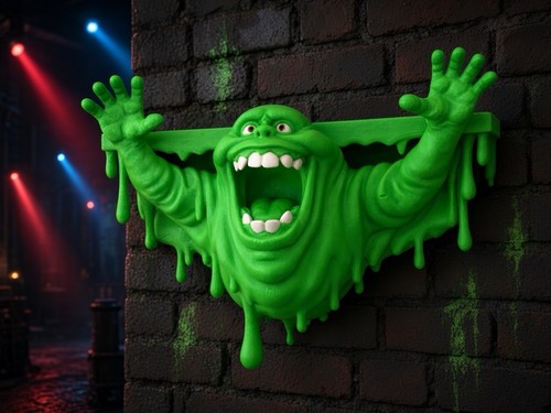 Ghostbusters slimer wandfigur - ghostbusters,