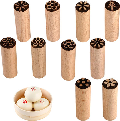 Stück holzstempel ton - 10, holzstempel,
