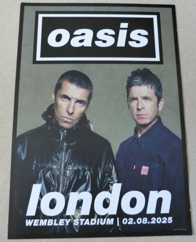 Oasis official tour poster - oasis,