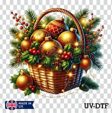 Weihnachtskorb UV DTF