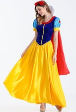Damen Schneewittchen Kostüm + Petticoat Märchenprinzessin Kostüm Cosplay