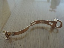 Cartier Faltschließe Edelstahl / vergoldet - 12mm Anstoß / breite für Tank etc