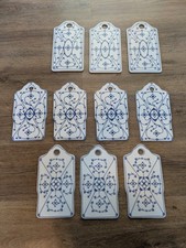 10 Porzellan Schneidebrettchen